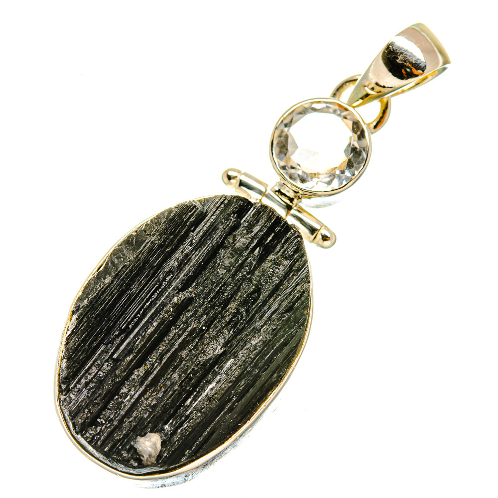Black Tourmaline Pendants handcrafted by Ana Silver Co - PD5243