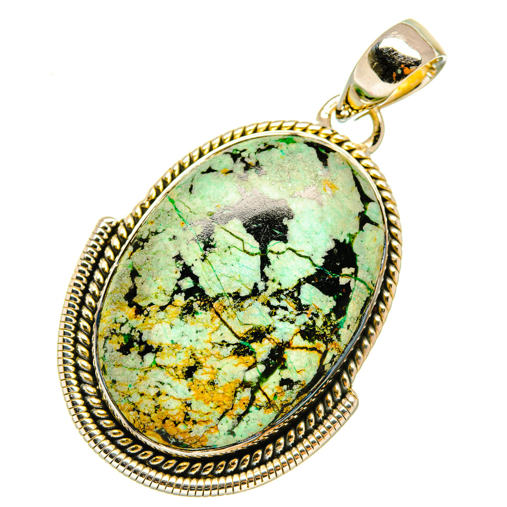 Tibetan Turquoise Pendants handcrafted by Ana Silver Co - PD5250