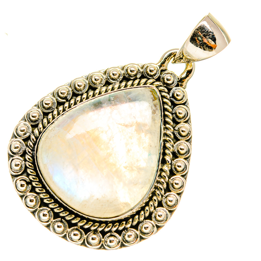 Rainbow Moonstone Pendants handcrafted by Ana Silver Co - PD5251
