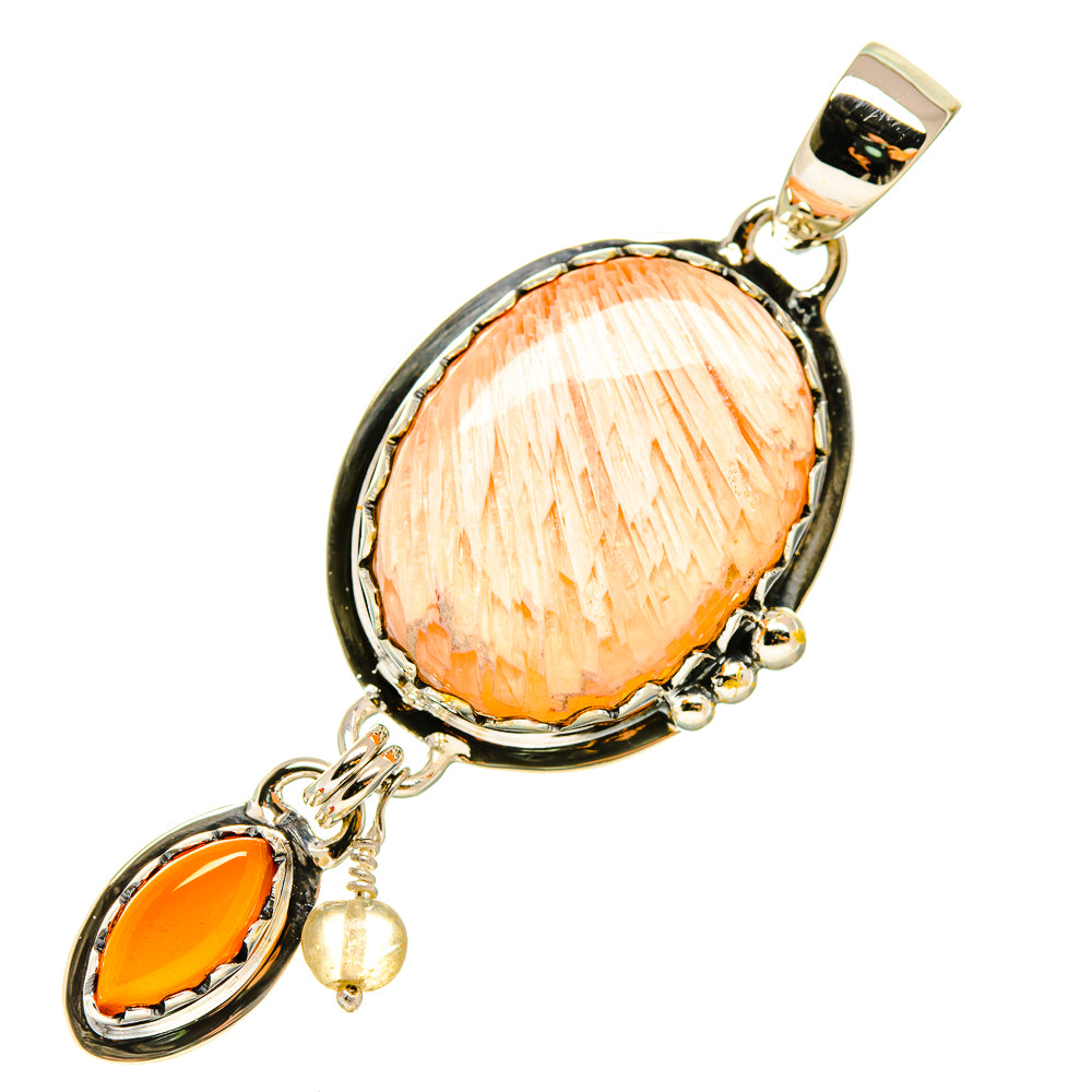 Scolecite Pendants handcrafted by Ana Silver Co - PD5260
