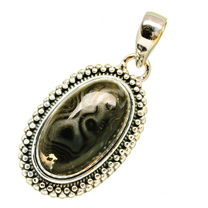 Psilomelane Pendants handcrafted by Ana Silver Co - PD5270
