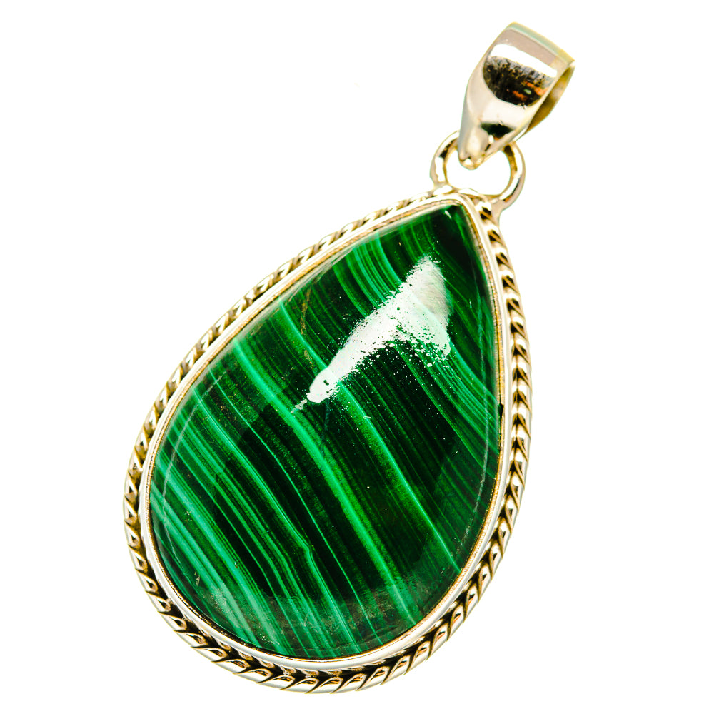 Malachite Pendants handcrafted by Ana Silver Co - PD5272