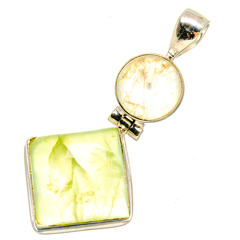 Prehnite Pendants handcrafted by Ana Silver Co - PD5285