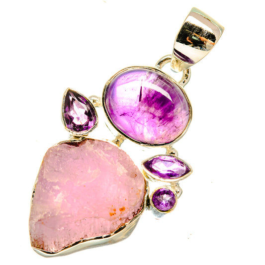 Kunzite Pendants handcrafted by Ana Silver Co - PD5289
