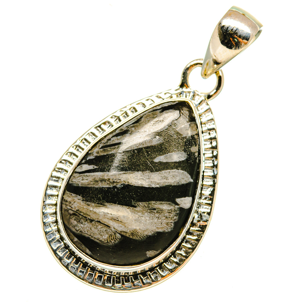 Chrysanthemum Stone Pendants handcrafted by Ana Silver Co - PD5290