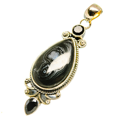 Psilomelane Pendants handcrafted by Ana Silver Co - PD5306