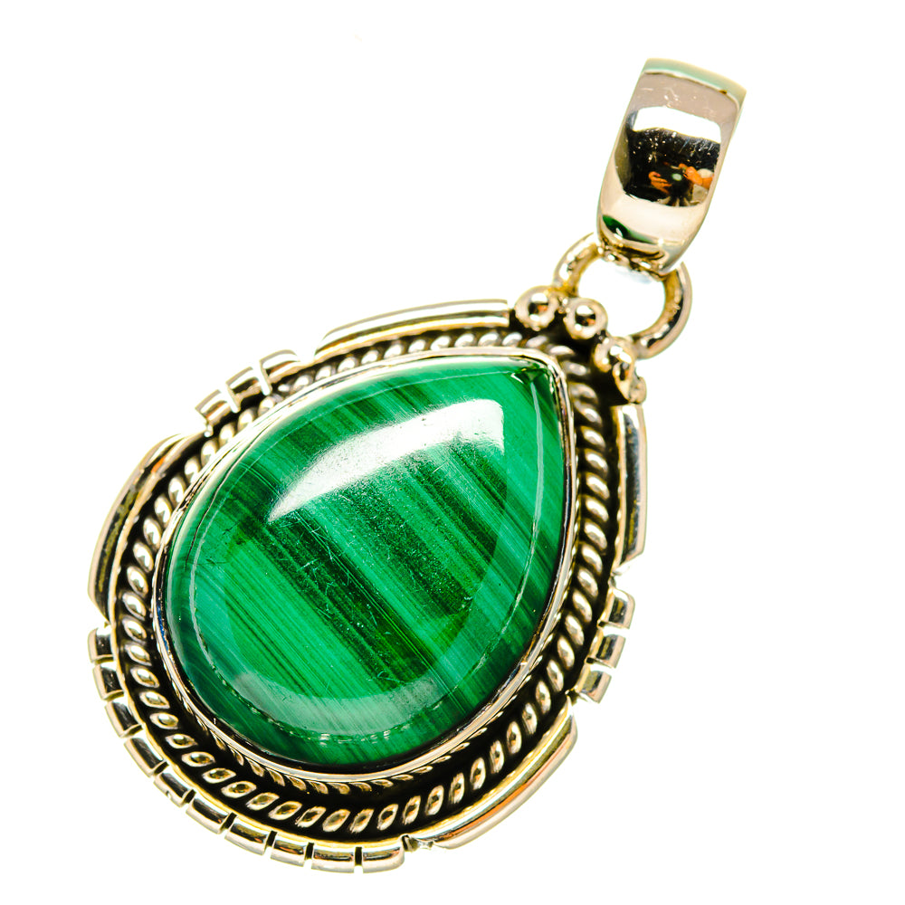 Malachite Pendants handcrafted by Ana Silver Co - PD5307