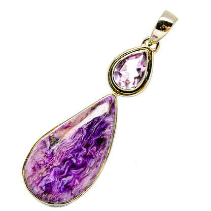 Charoite Pendants handcrafted by Ana Silver Co - PD5325
