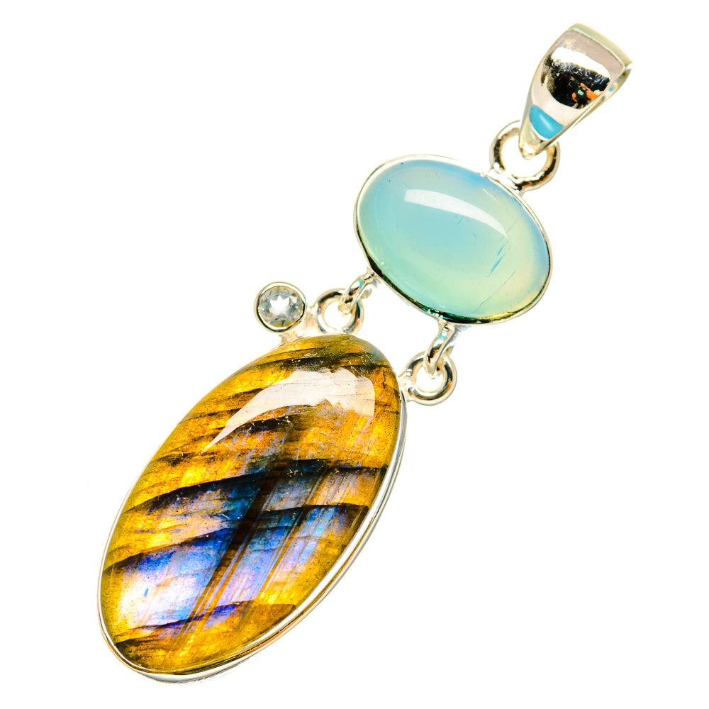 Labradorite Pendants handcrafted by Ana Silver Co - PD5338
