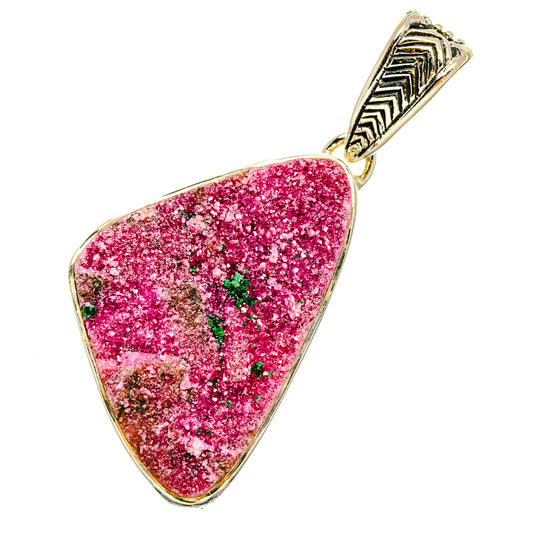 Cobalto Calcite Druzy Pendants handcrafted by Ana Silver Co - PD5340
