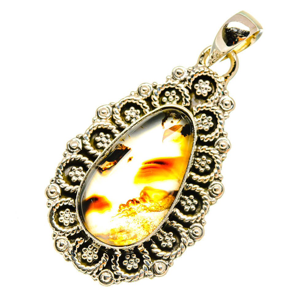 Montana Agate Pendants handcrafted by Ana Silver Co - PD5346