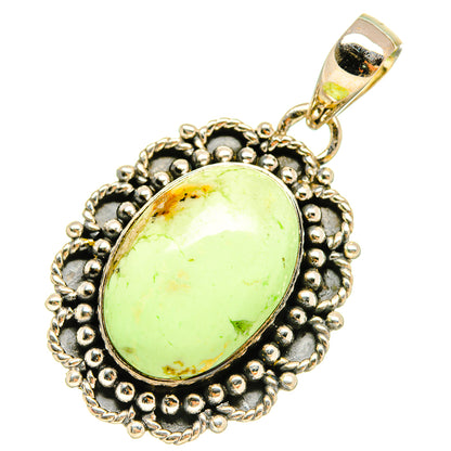 Lemon Chrysoprase Pendants handcrafted by Ana Silver Co - PD5347