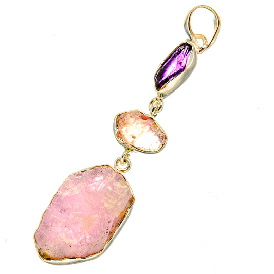 Kunzite Pendants handcrafted by Ana Silver Co - PD5351