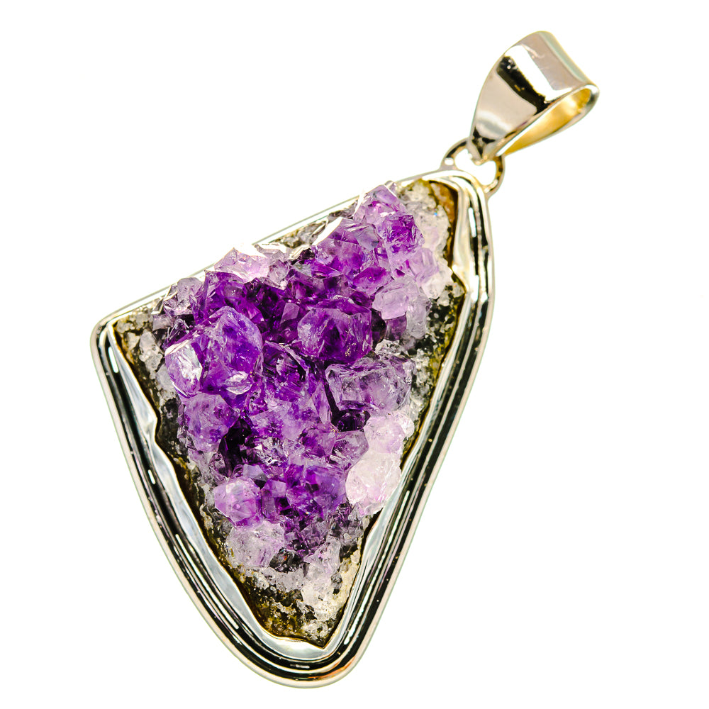 Amethyst Crystal Pendants handcrafted by Ana Silver Co - PD5361