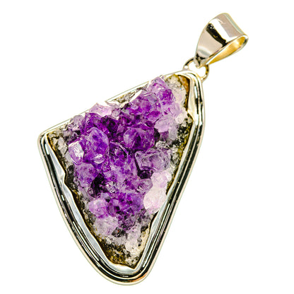 Amethyst Crystal Pendants handcrafted by Ana Silver Co - PD5361