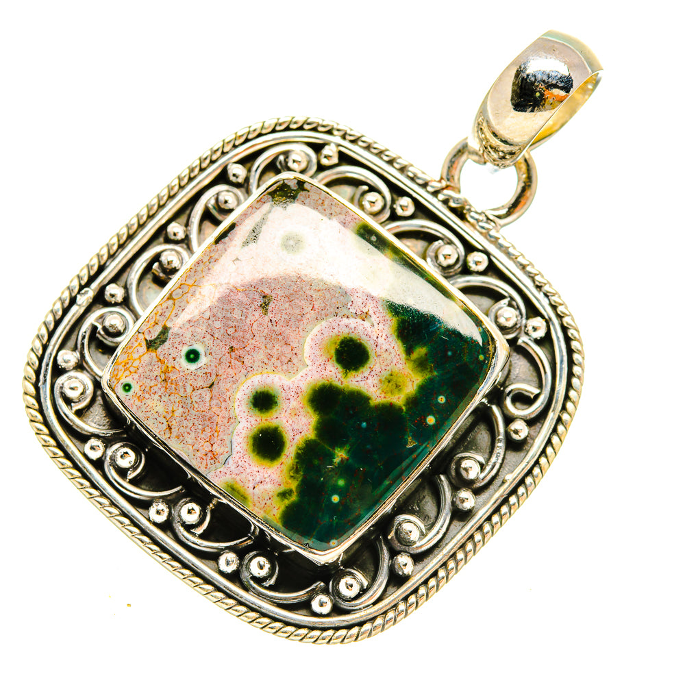 Ocean Jasper Pendants handcrafted by Ana Silver Co - PD5363