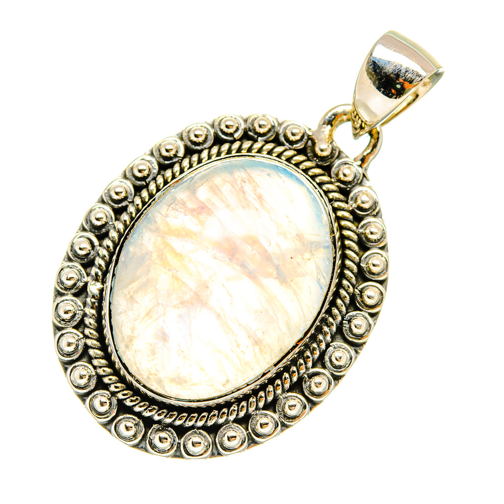 Rainbow Moonstone Pendants handcrafted by Ana Silver Co - PD5367