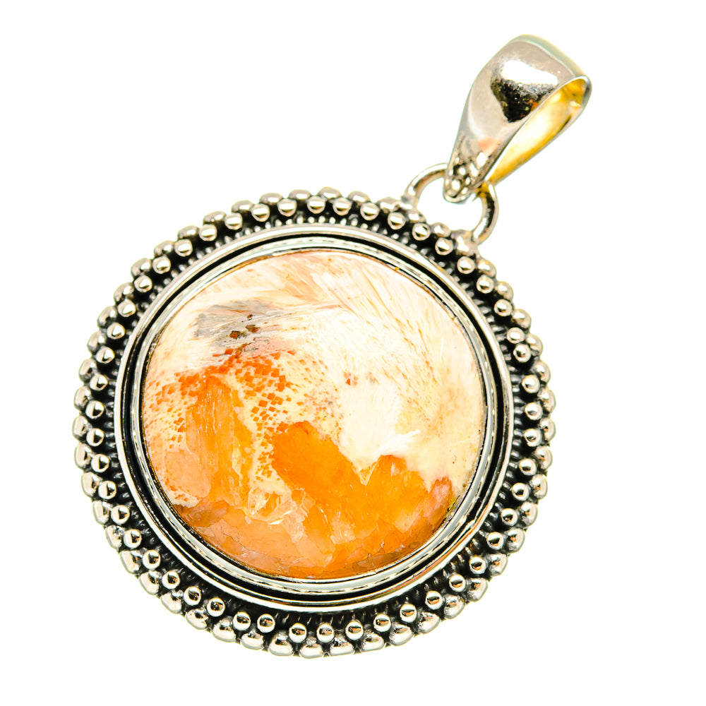 Scolecite Pendants handcrafted by Ana Silver Co - PD5368