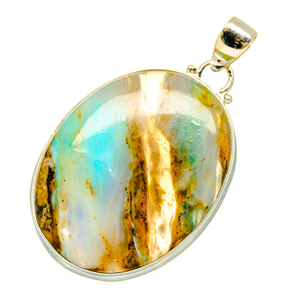 Peruvian Opal Pendants handcrafted by Ana Silver Co - PD5375