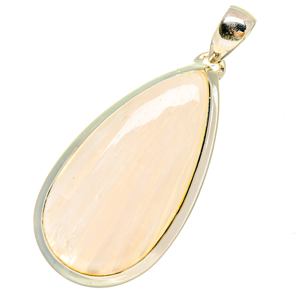 White Scolecite Pendants handcrafted by Ana Silver Co - PD5386