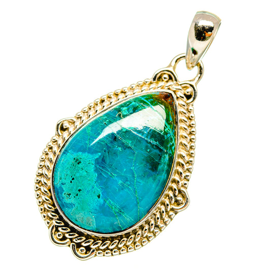 Chrysocolla Pendants handcrafted by Ana Silver Co - PD5389