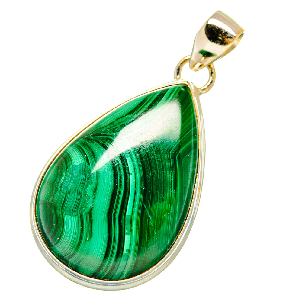 Malachite Pendants handcrafted by Ana Silver Co - PD5394