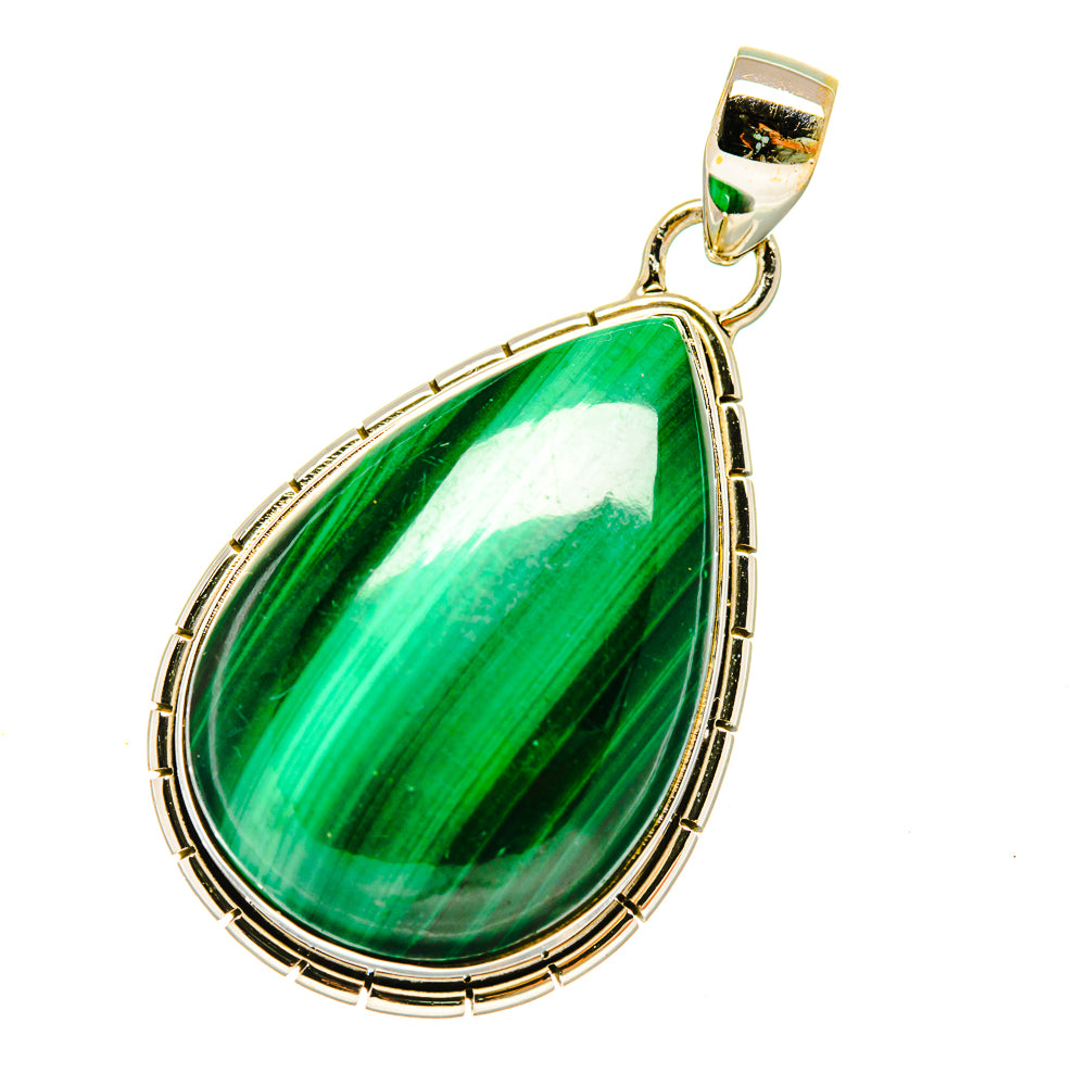 Malachite Pendants handcrafted by Ana Silver Co - PD5404