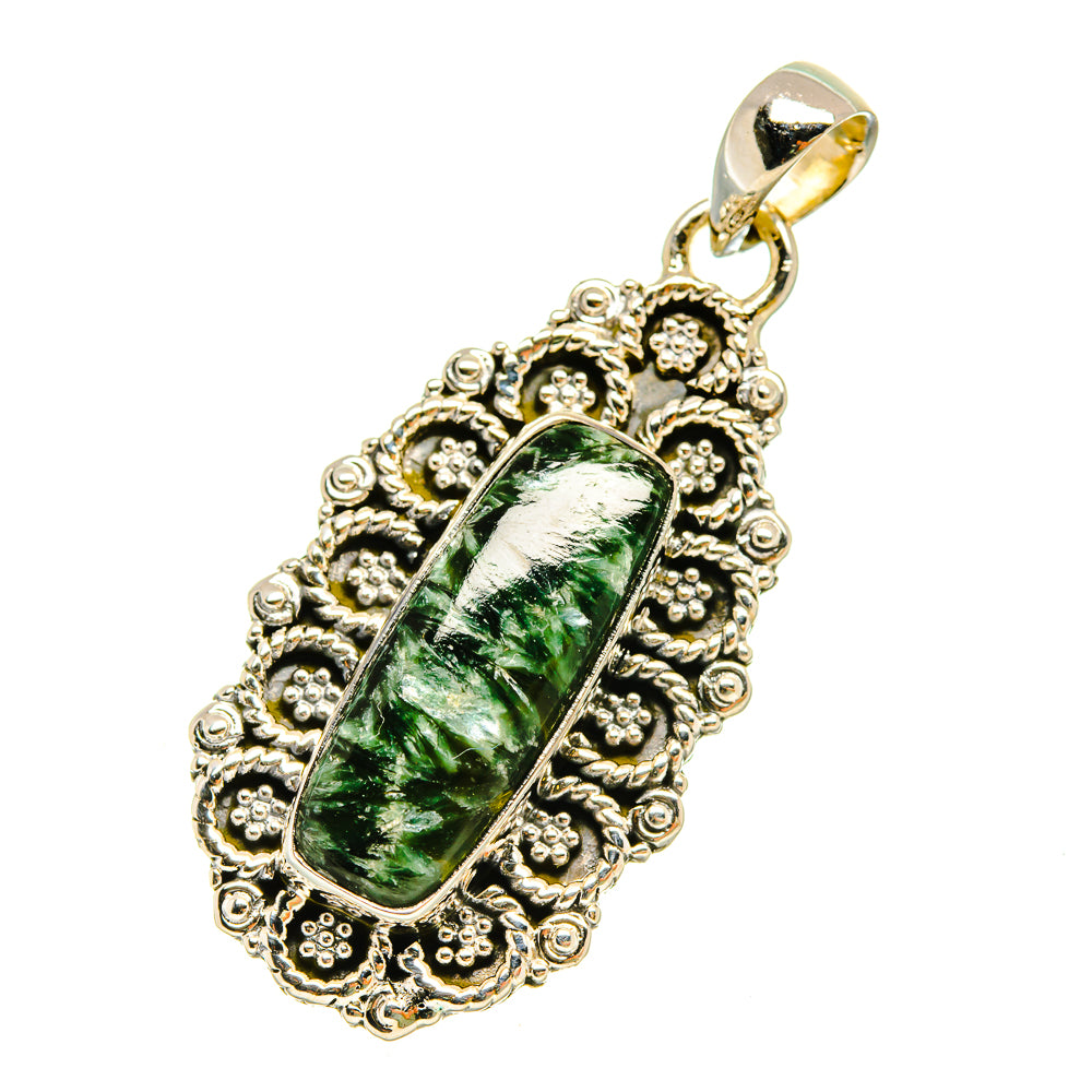 Seraphinite Pendants handcrafted by Ana Silver Co - PD5405