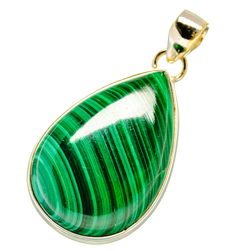 Malachite Pendants handcrafted by Ana Silver Co - PD5427