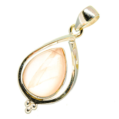 Rose Quartz Pendants handcrafted by Ana Silver Co - PD5448