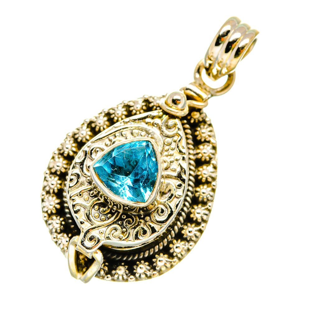 Blue Topaz Pendants handcrafted by Ana Silver Co - PD5458
