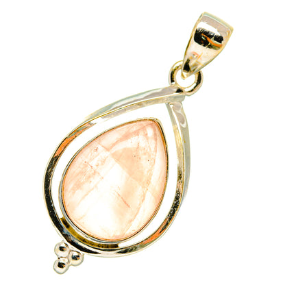 Rose Quartz Pendants handcrafted by Ana Silver Co - PD5478