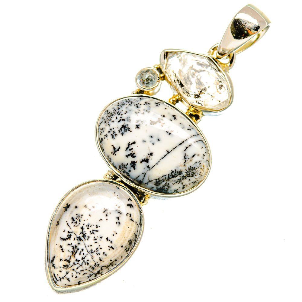 Dendritic Opal Pendants handcrafted by Ana Silver Co - PD5479