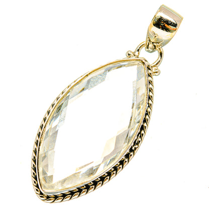White Quartz Pendants handcrafted by Ana Silver Co - PD5482