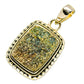 Spectro Pyrite Druzy Pendants handcrafted by Ana Silver Co - PD5484
