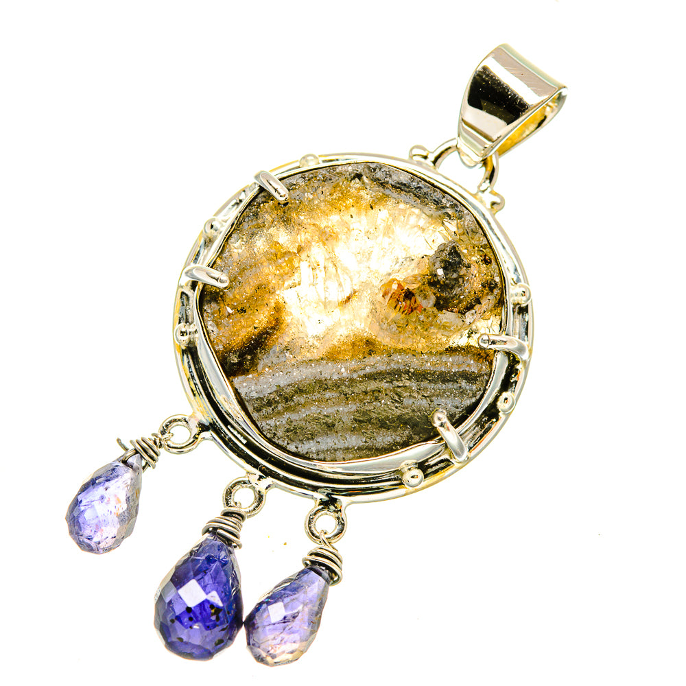 Desert Druzy Pendants handcrafted by Ana Silver Co - PD5489