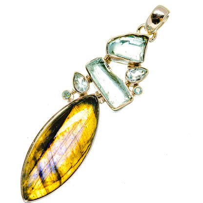 Labradorite Pendants handcrafted by Ana Silver Co - PD5496