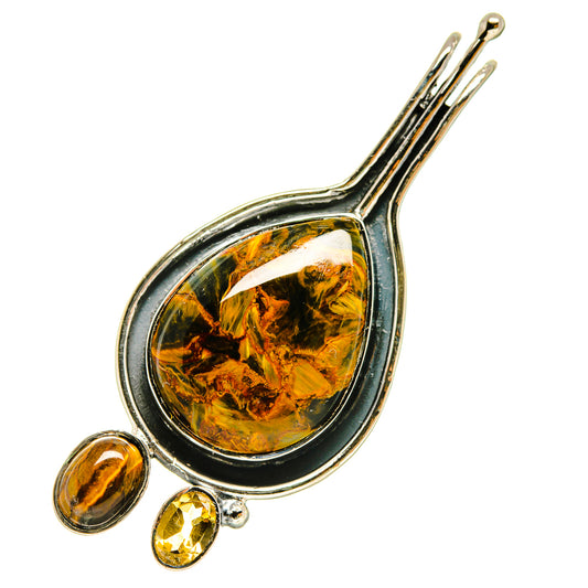 Golden Pietersite Pendants handcrafted by Ana Silver Co - PD5503