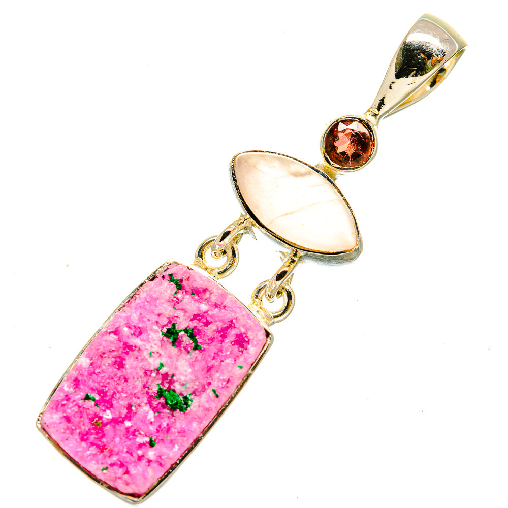 Cobalto Calcite Druzy Pendants handcrafted by Ana Silver Co - PD5505