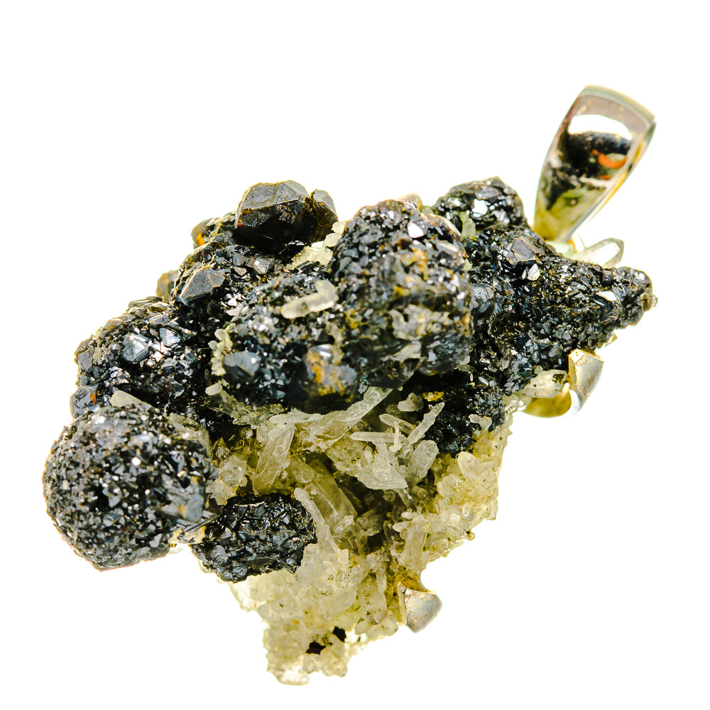 Hematite Druzy Pendants handcrafted by Ana Silver Co - PD5533
