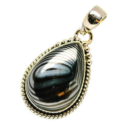 Psilomelane Pendants handcrafted by Ana Silver Co - PD5556