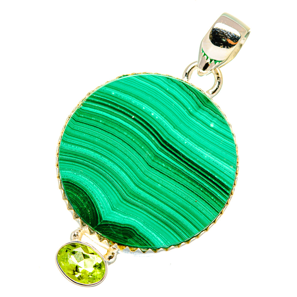 Malachite Pendants handcrafted by Ana Silver Co - PD5566