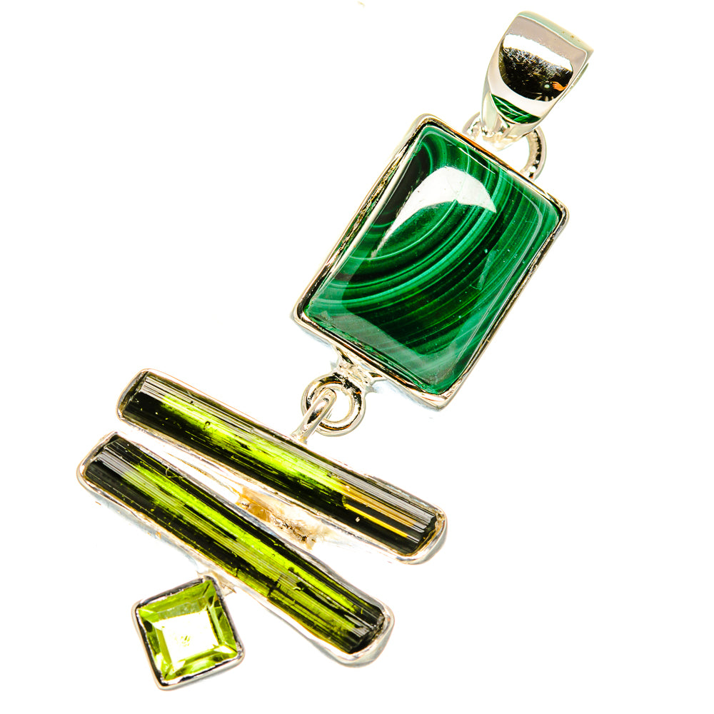 Malachite Pendants handcrafted by Ana Silver Co - PD5597