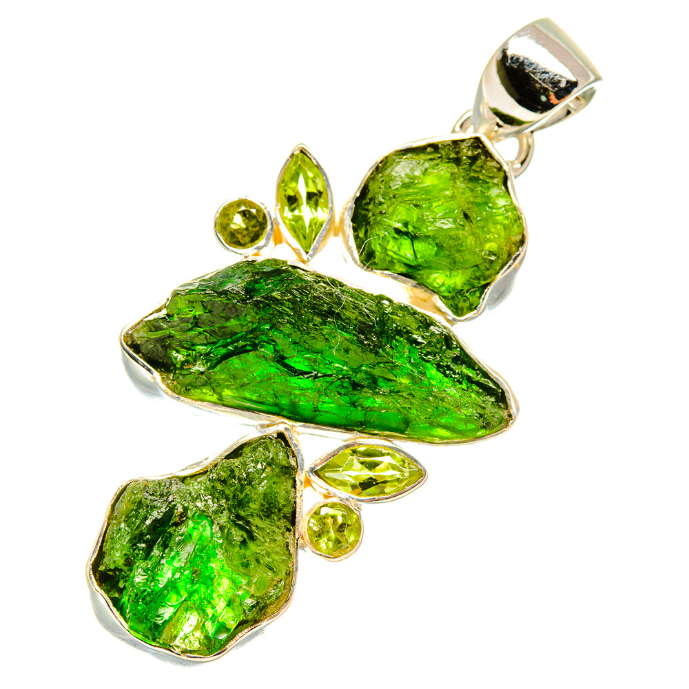 Green Tourmaline Pendants handcrafted by Ana Silver Co - PD5605