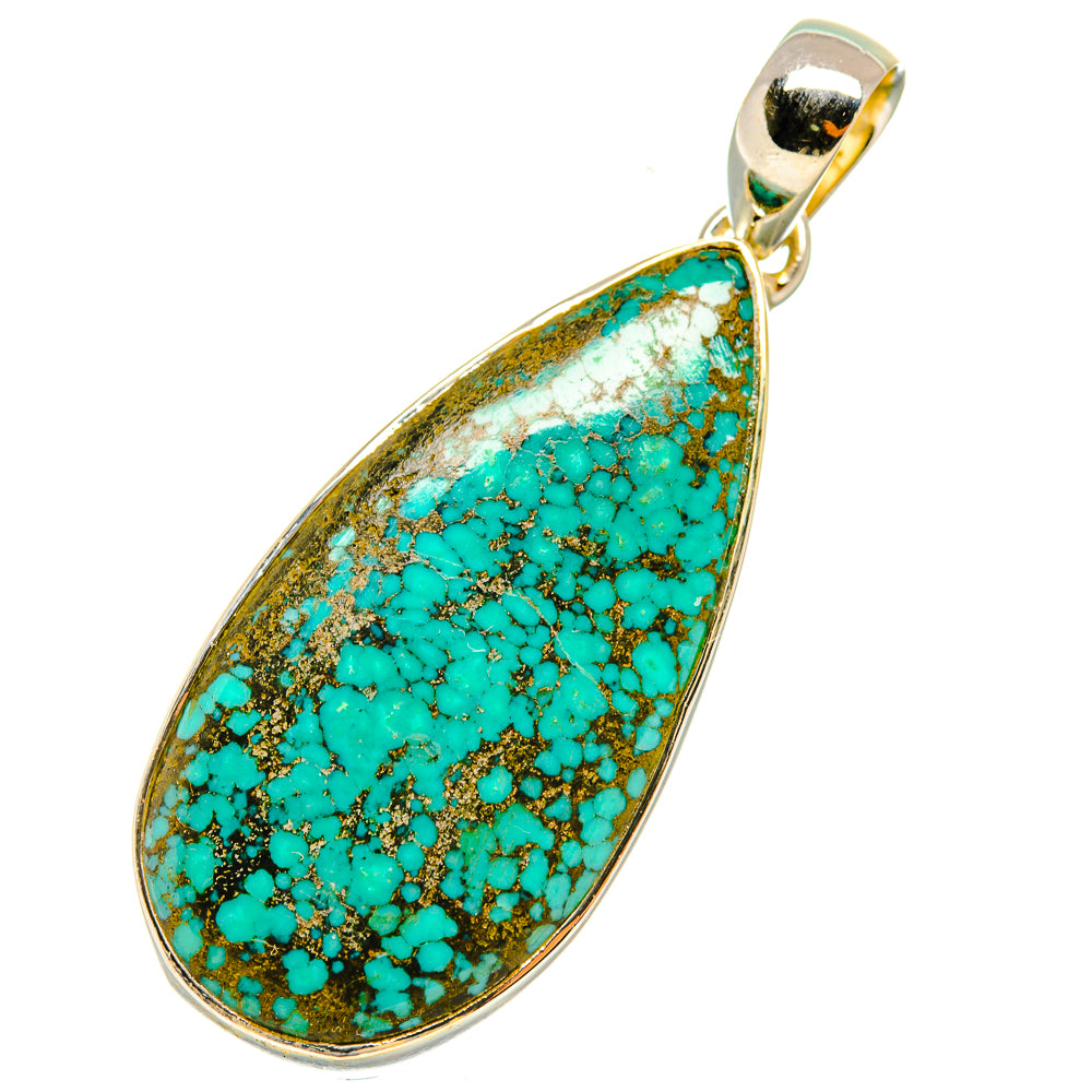 Tibetan Turquoise Pendants handcrafted by Ana Silver Co - PD5616