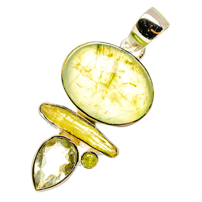 Prehnite Pendants handcrafted by Ana Silver Co - PD5626