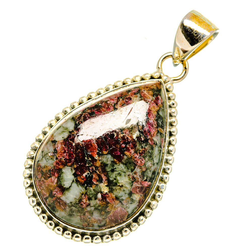 Russian Eudialyte Pendants handcrafted by Ana Silver Co - PD5627