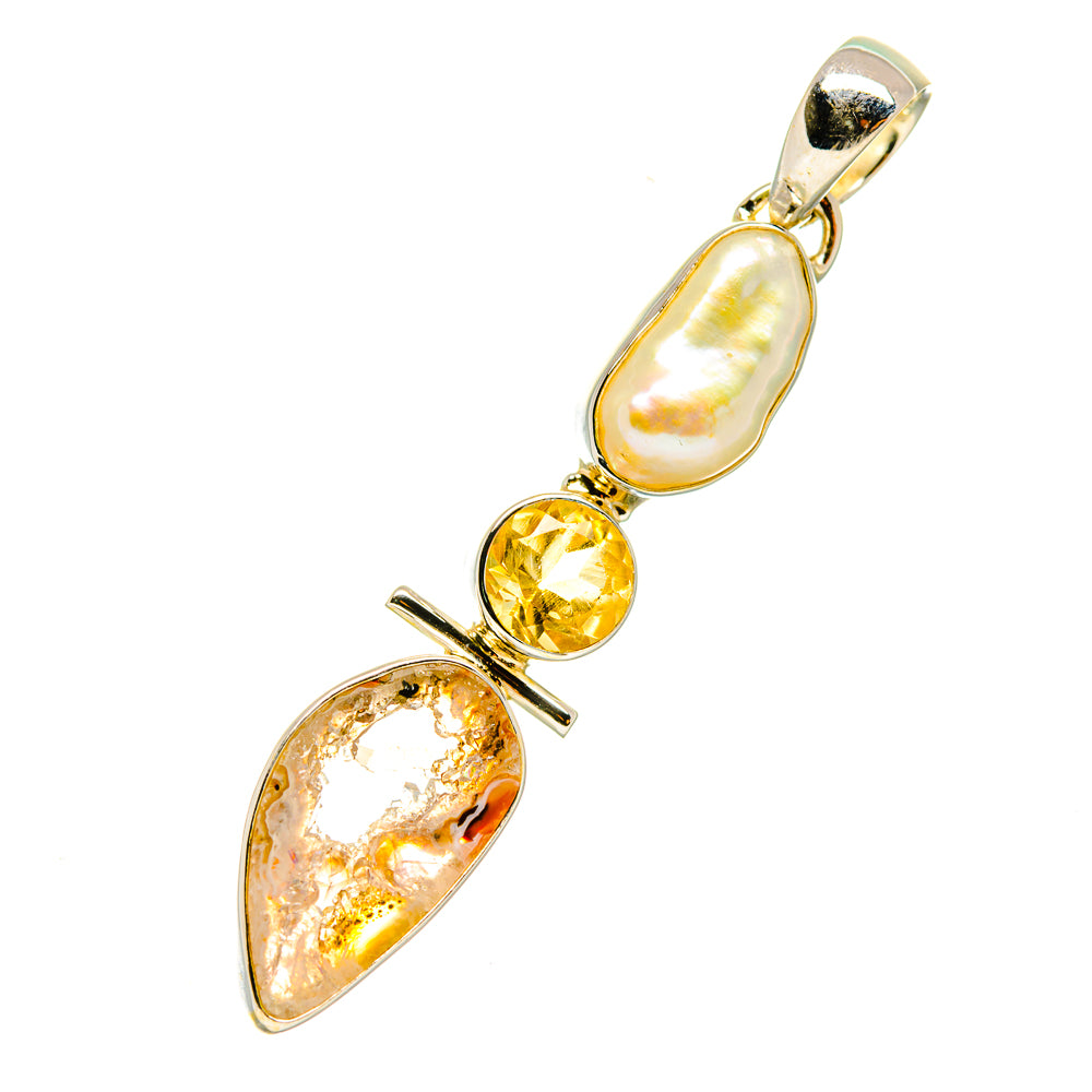Occo Geode Pendants handcrafted by Ana Silver Co - PD5629