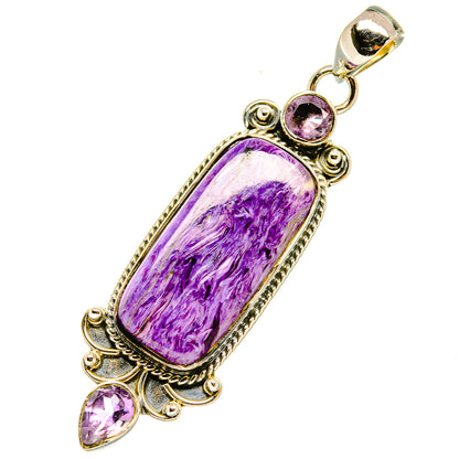 Charoite Pendants handcrafted by Ana Silver Co - PD5633