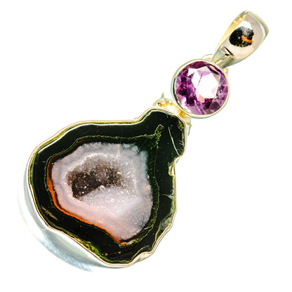 Coconut Geode Druzy Pendants handcrafted by Ana Silver Co - PD5637